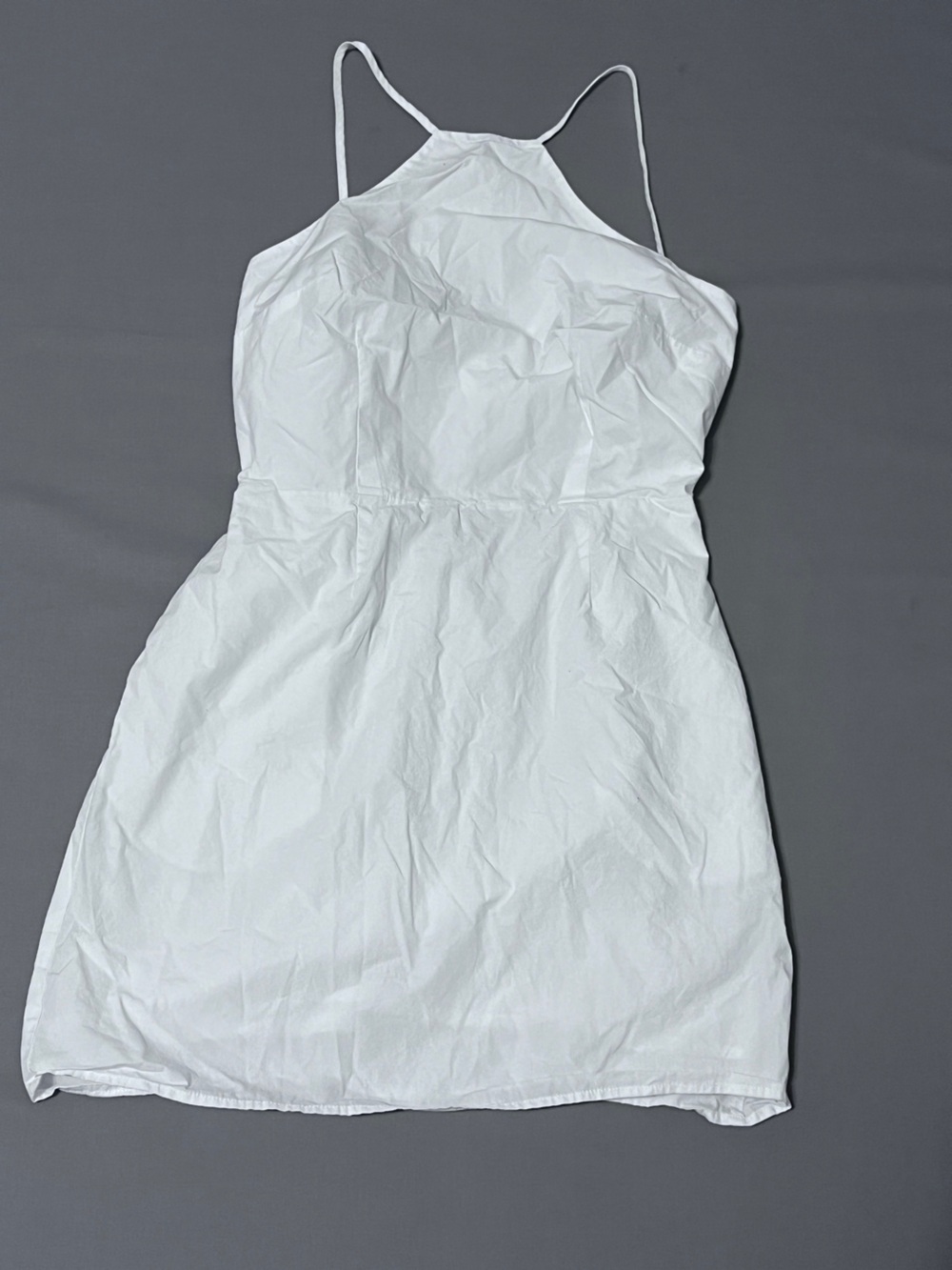 a new day White Mini Dress with Spaghetti Straps Size Small